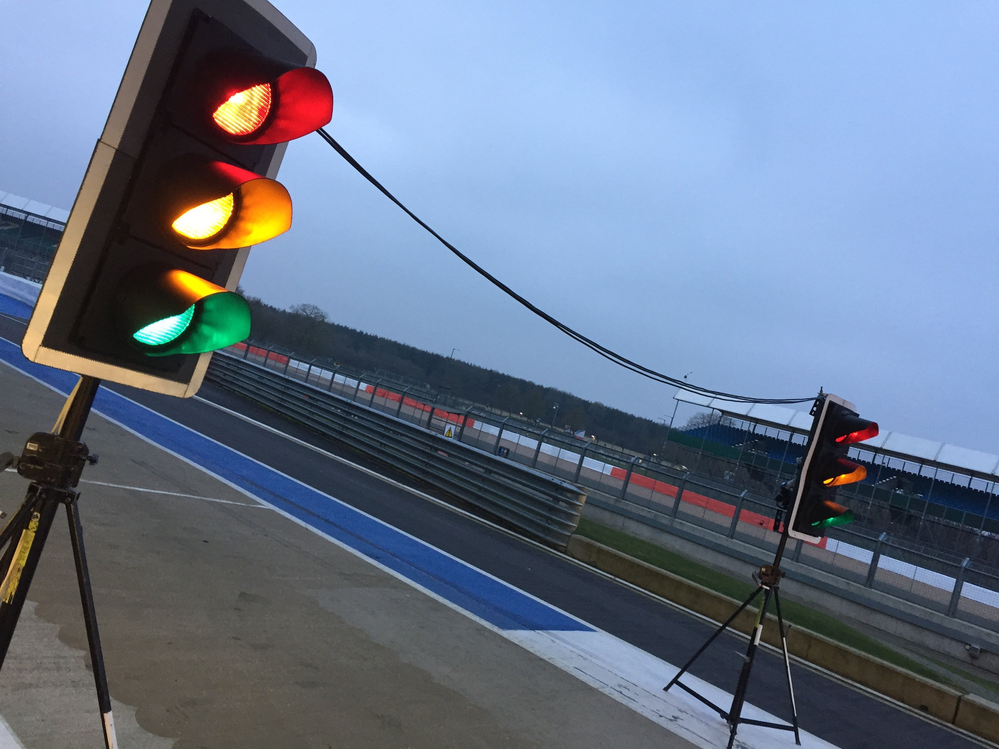 On the grid at Silverstone