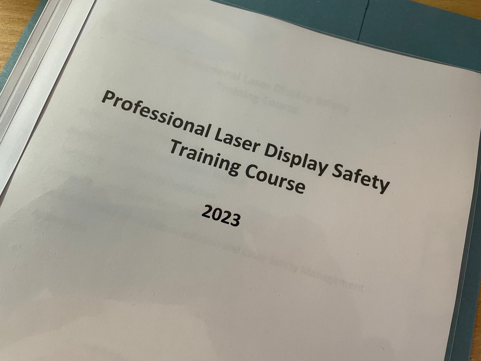 LASER Safety refresher training