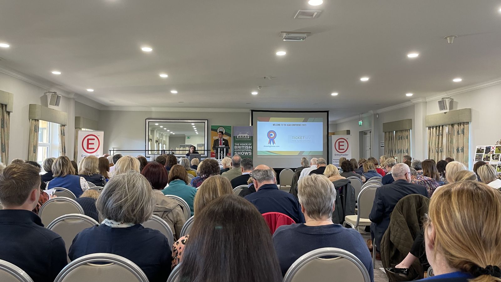 Delegates listening to a presentation at the ASAO conference in Harrogate