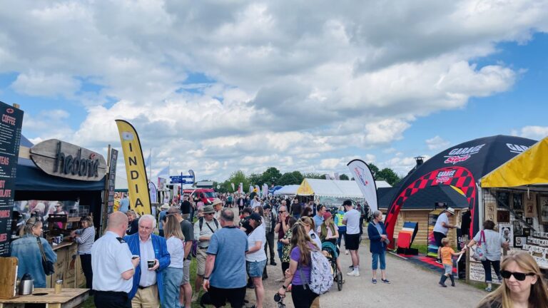 Visitors among the trade stands at the Herts County Show